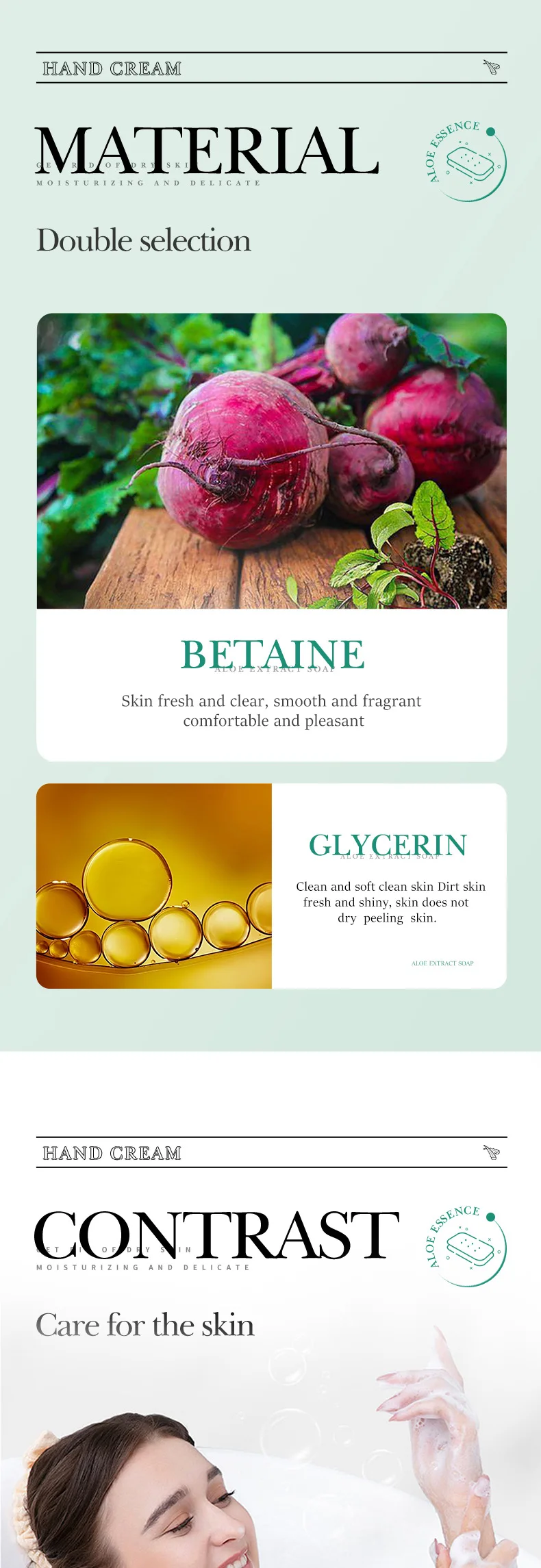 SADOER Aloe Vera Facial Cleansing Soap product information