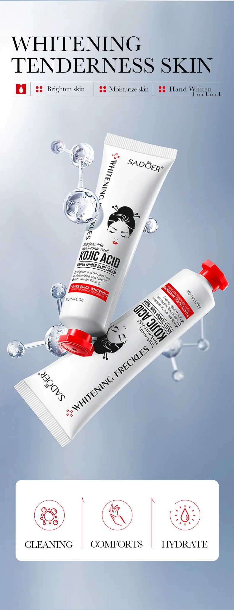 SADOER Kojic Acid Hand Cream product information