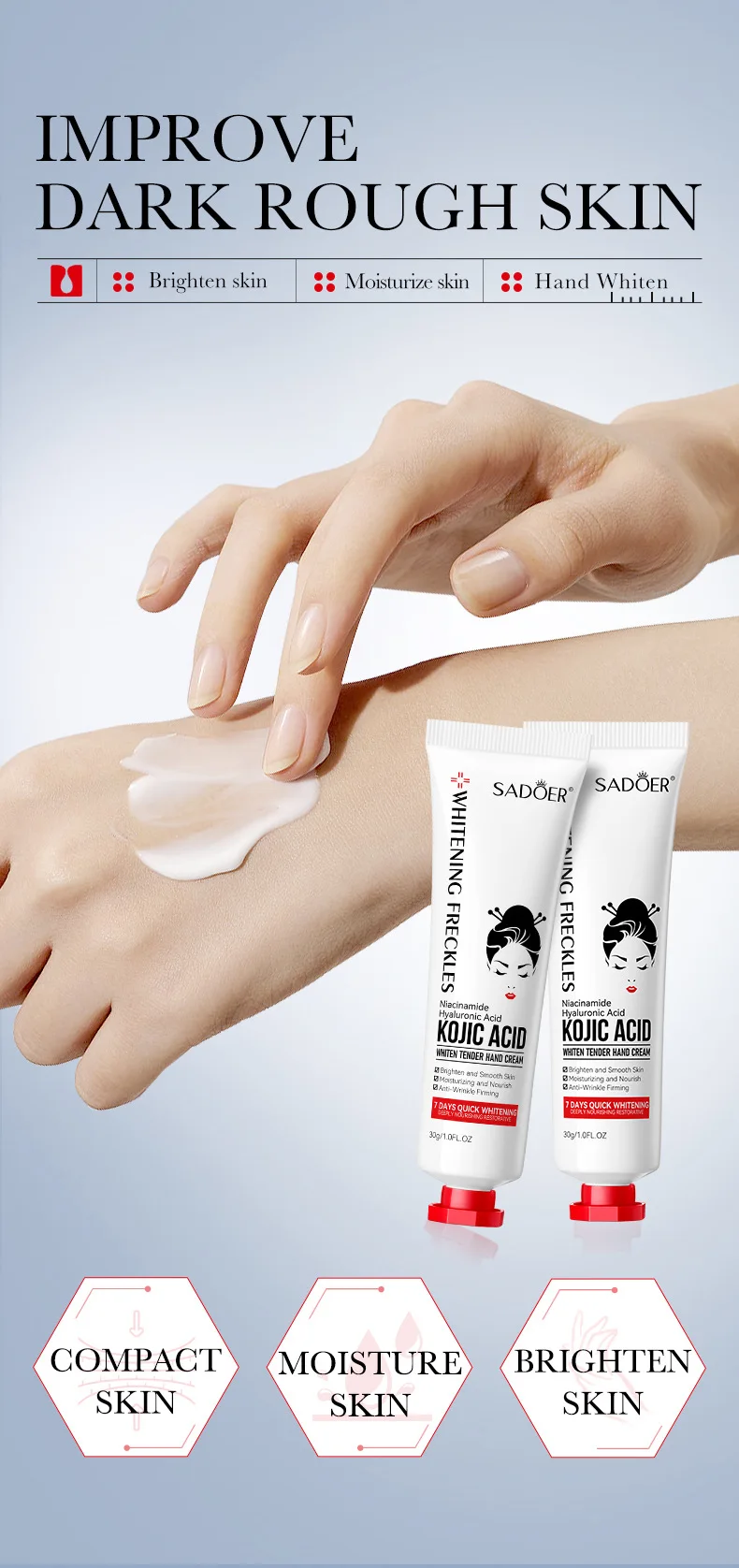 SADOER Kojic Acid Hand Cream product information