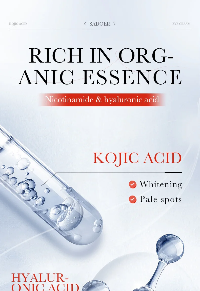 SADOER Kojic Acid Retinol Eye Cream product information.