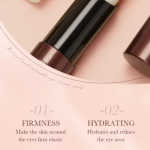 SADOER Retinol Eye Cream Stick, highlighting firmness and hydrating benefits for delicate skin around the eyes.