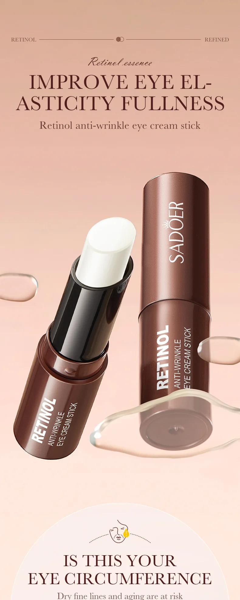 SADOER Retinol Eye Cream Stick product information