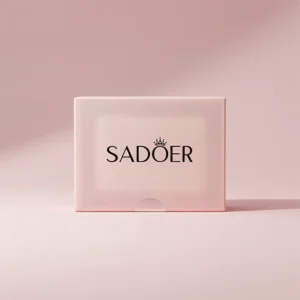 SADOER skincare soap presented on a minimal studio background.