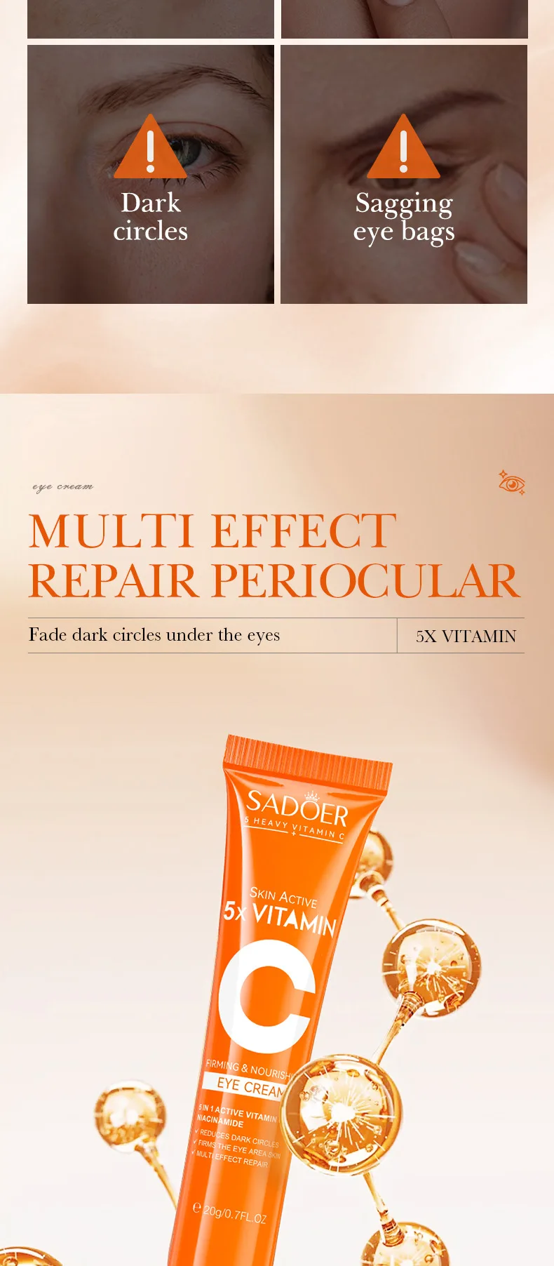 SADOER Vitamin C Eye Cream product information