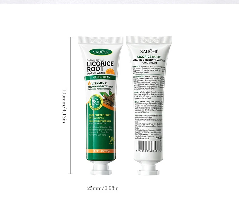 SADOER Vitamin C Licorice Hand Cream product information