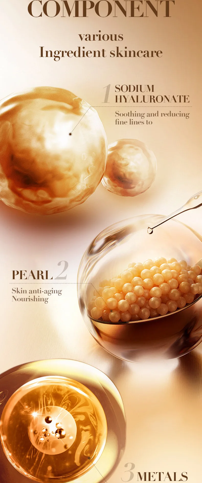 SADOER 24K Golden Pearl Collagen Face Cream product information
