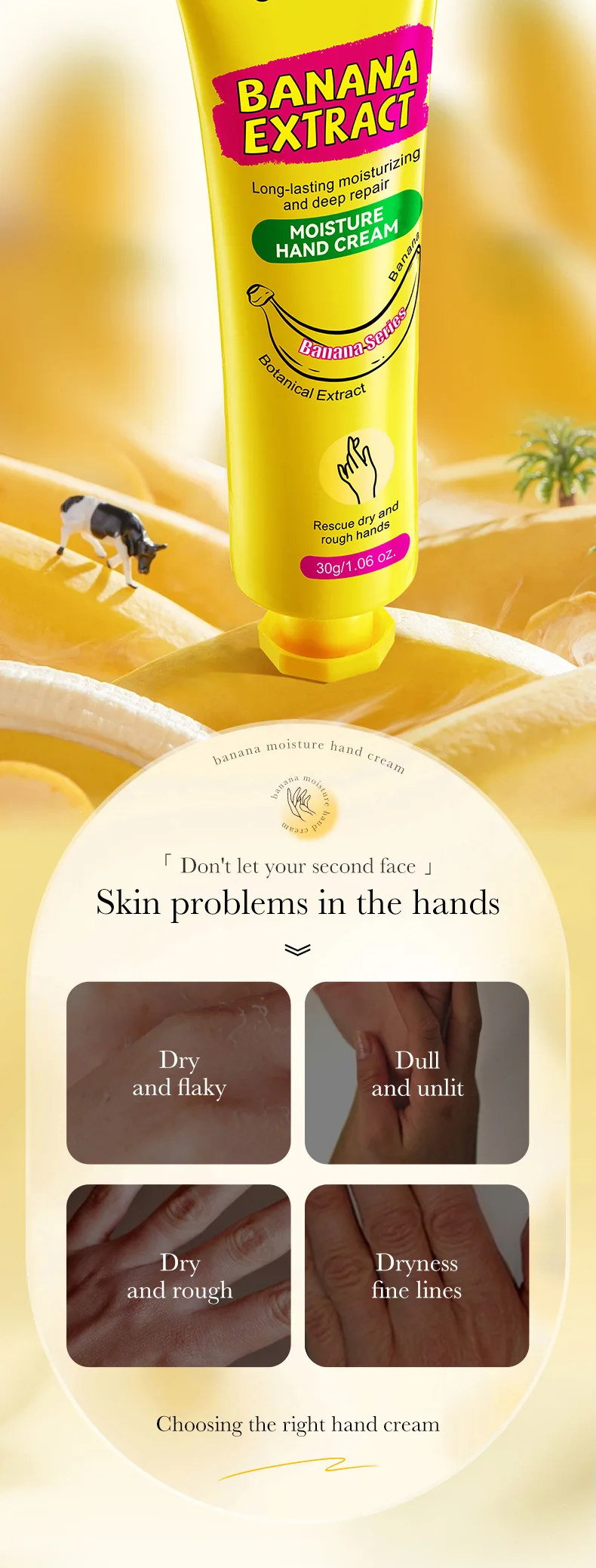 SADOER Banana Hand Cream product information