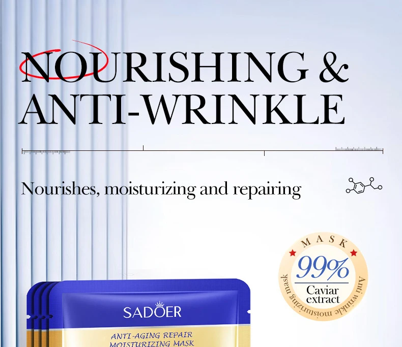 SADOER Caviar Hyaluronic Acid Face Sheet Mask product information