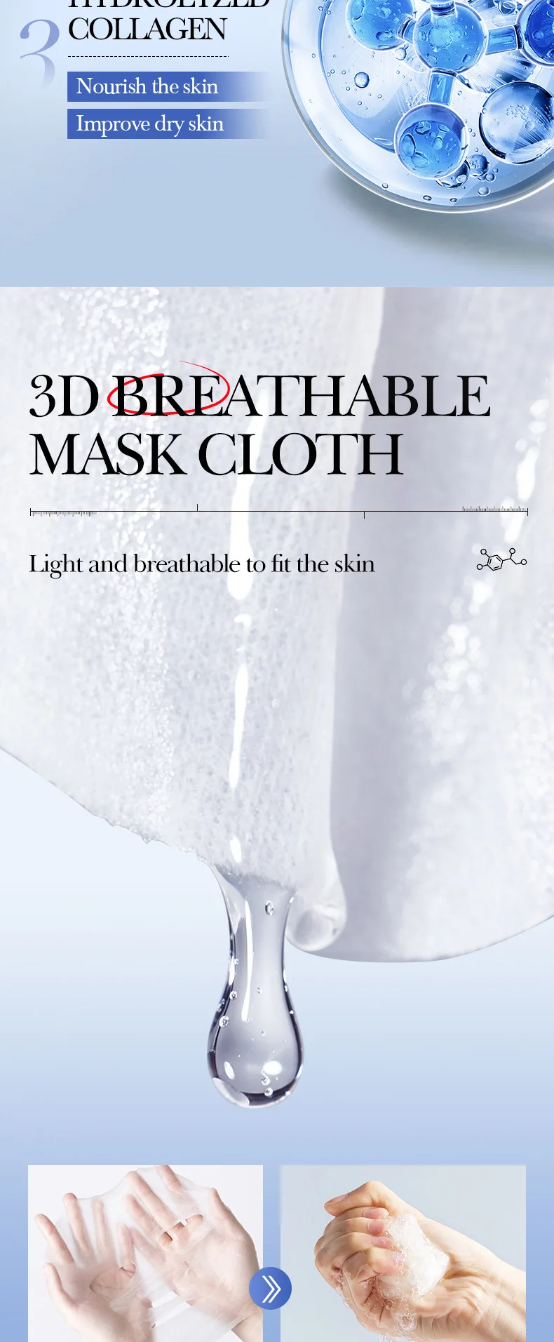 SADOER Caviar Hyaluronic Acid Face Sheet Mask product information