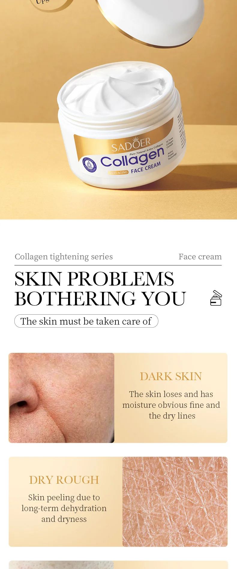SADOER Collagen Face Cream product information