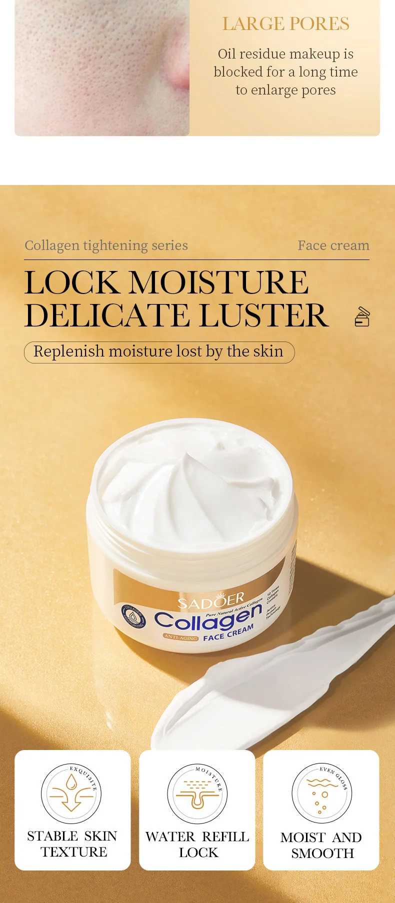 SADOER Collagen Face Cream product information