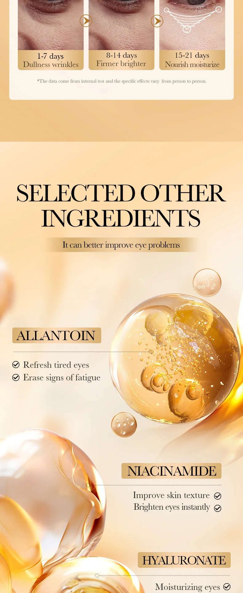 SADOER Crystal Collagen Eye Mask Patches product information