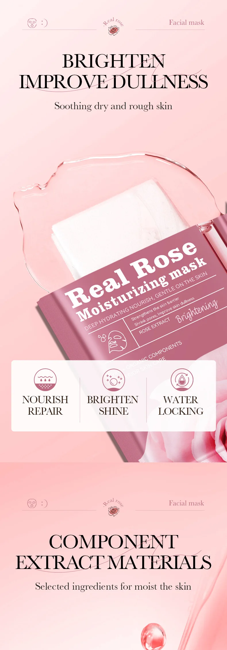 SADOER Fruit Floral Face Sheet Mask Set of 10 product information