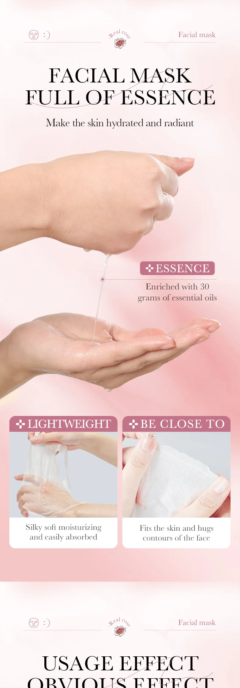 SADOER Fruit Floral Face Sheet Mask Set of 10 product information