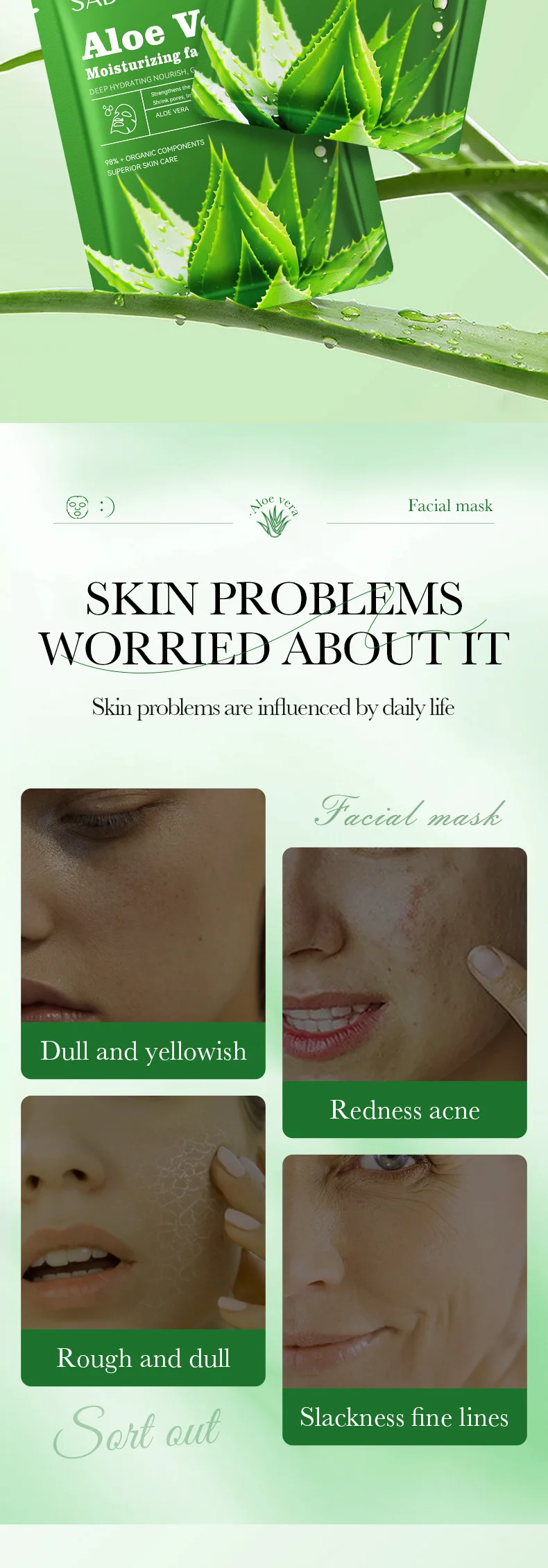 SADOER Fruit Floral Face Sheet Mask Set of 10 product information