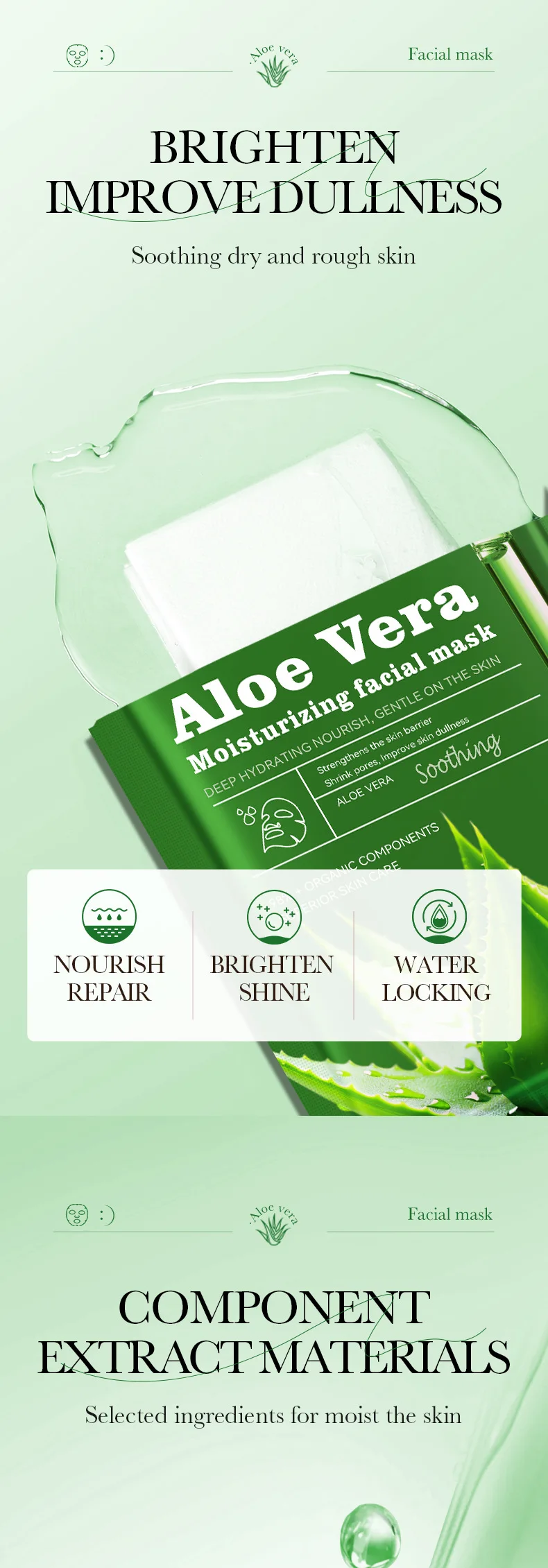 SADOER Fruit Floral Face Sheet Mask Set of 10 product information