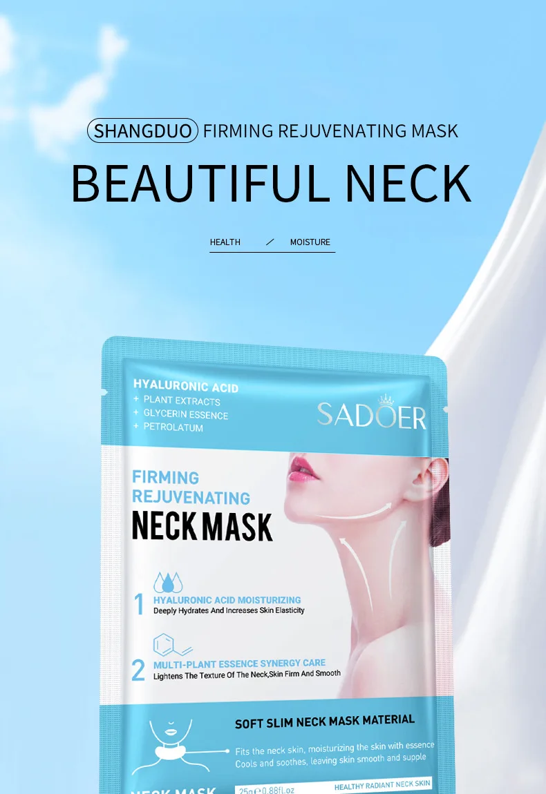 SADOER Hyaluronic Acid Neck Mask product information