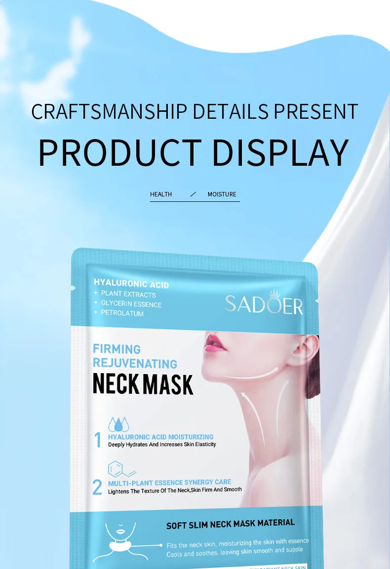SADOER Hyaluronic Acid Neck Mask product information