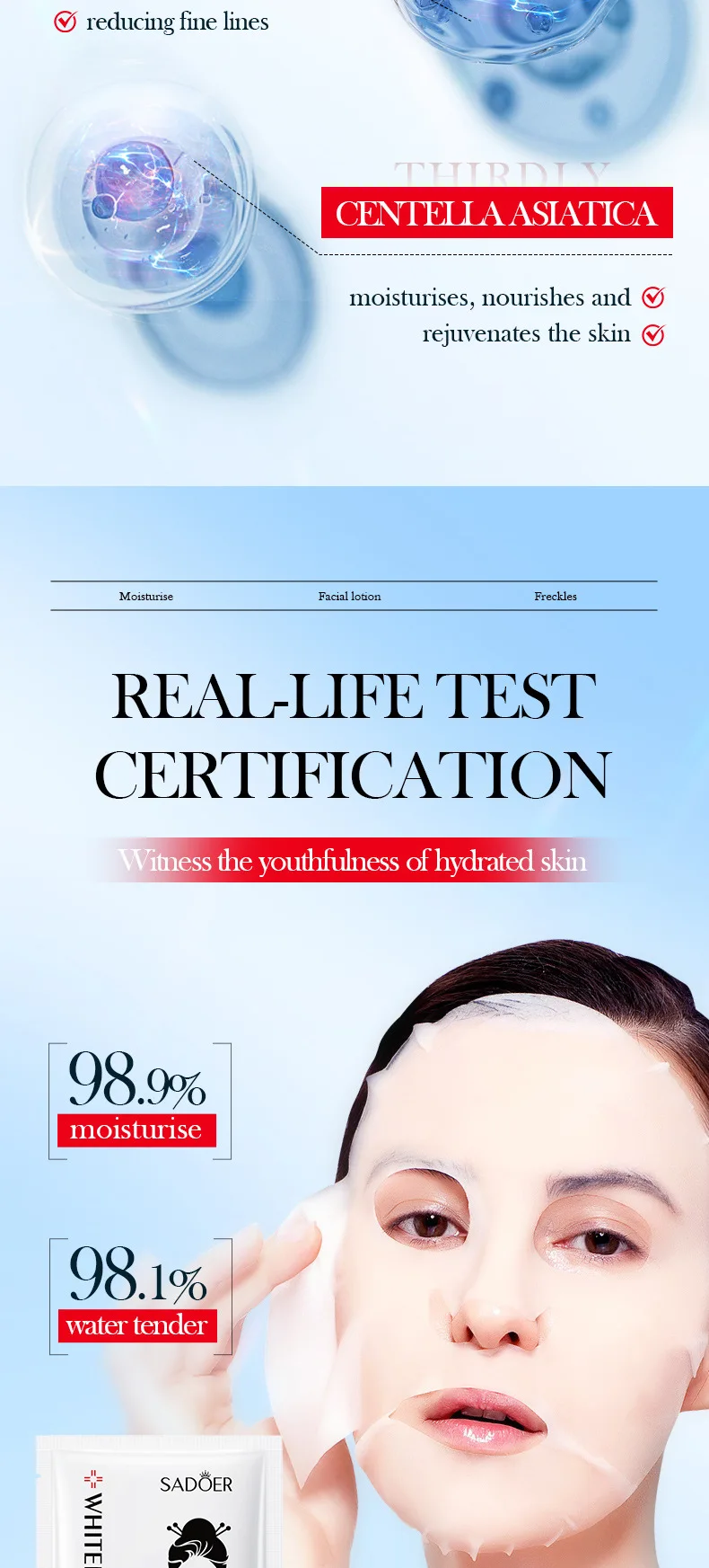 SADOER Kojic Acid Face Sheet Mask product information