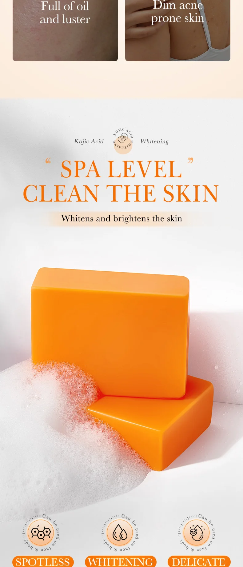 SADOER Kojic Acid Soap Bar product information.