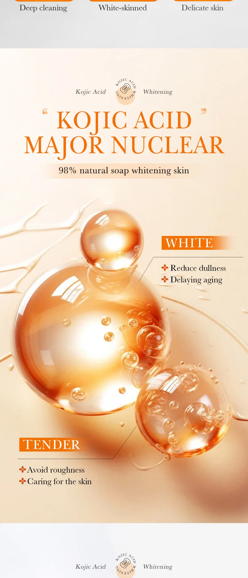 SADOER Kojic Acid Soap Bar product information.