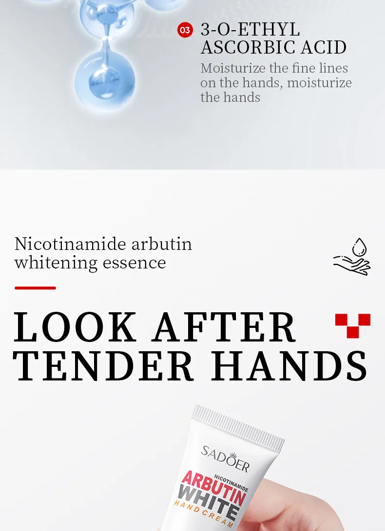 SADOER Niacinamide Arbutin Hand Cream product information