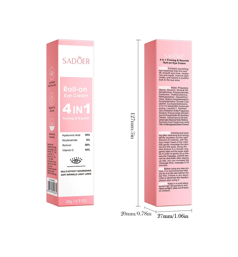 SADOER Roll-On Eye Cream product information