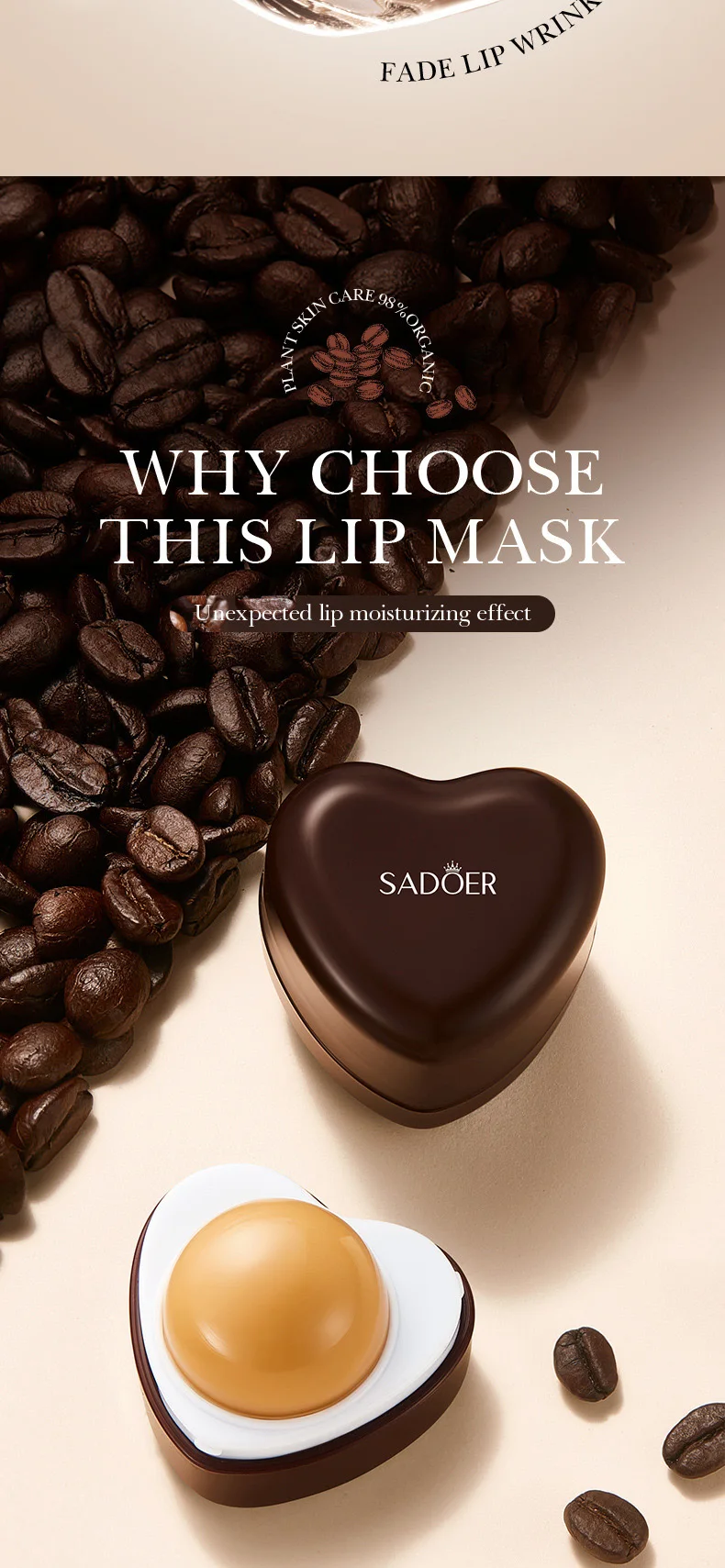 SADOER Coffee Hydrating Lipstick product information
