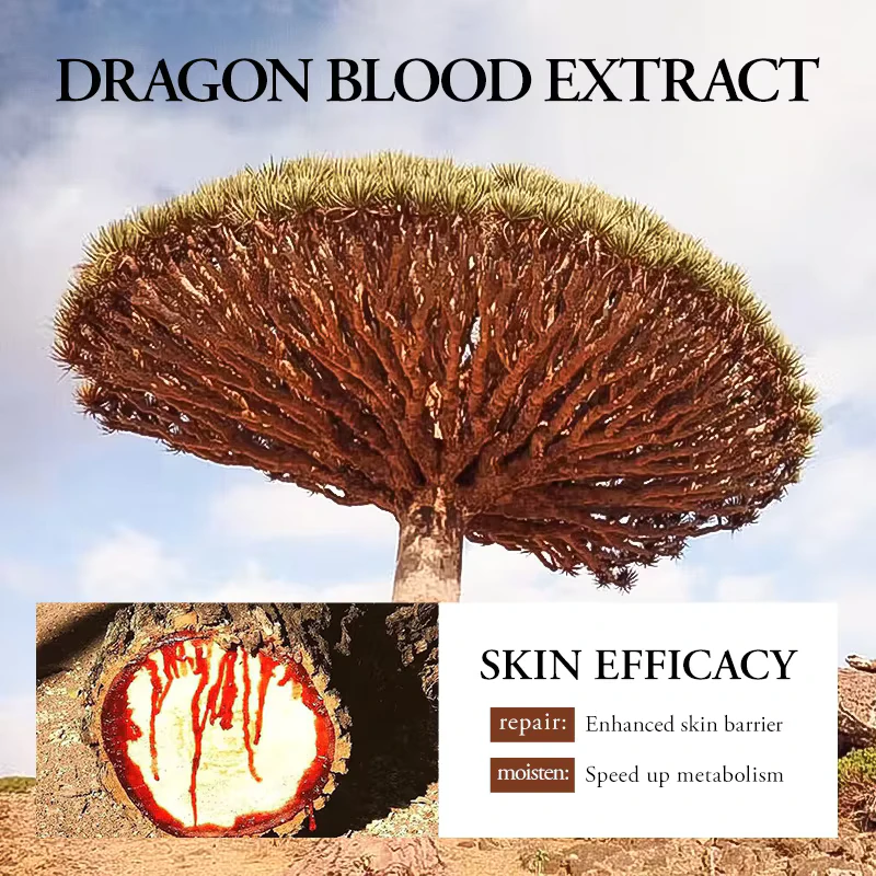 Dragon blood extract tree and resin in SADOER Dragon's Blood Face Sheet Mask.