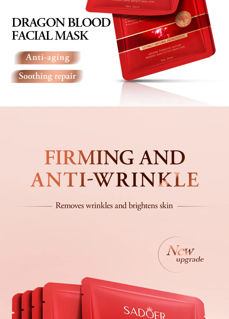 SADOER Dragon's Blood Face Sheet Mask product information