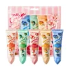 SADOER Fruit Ice Cream Hand Cream set featuring five moisturizing tubes in fruit-inspired packaging.