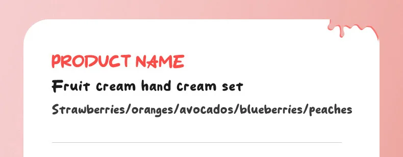SADOER Fruit Ice Cream Hand Cream product information
