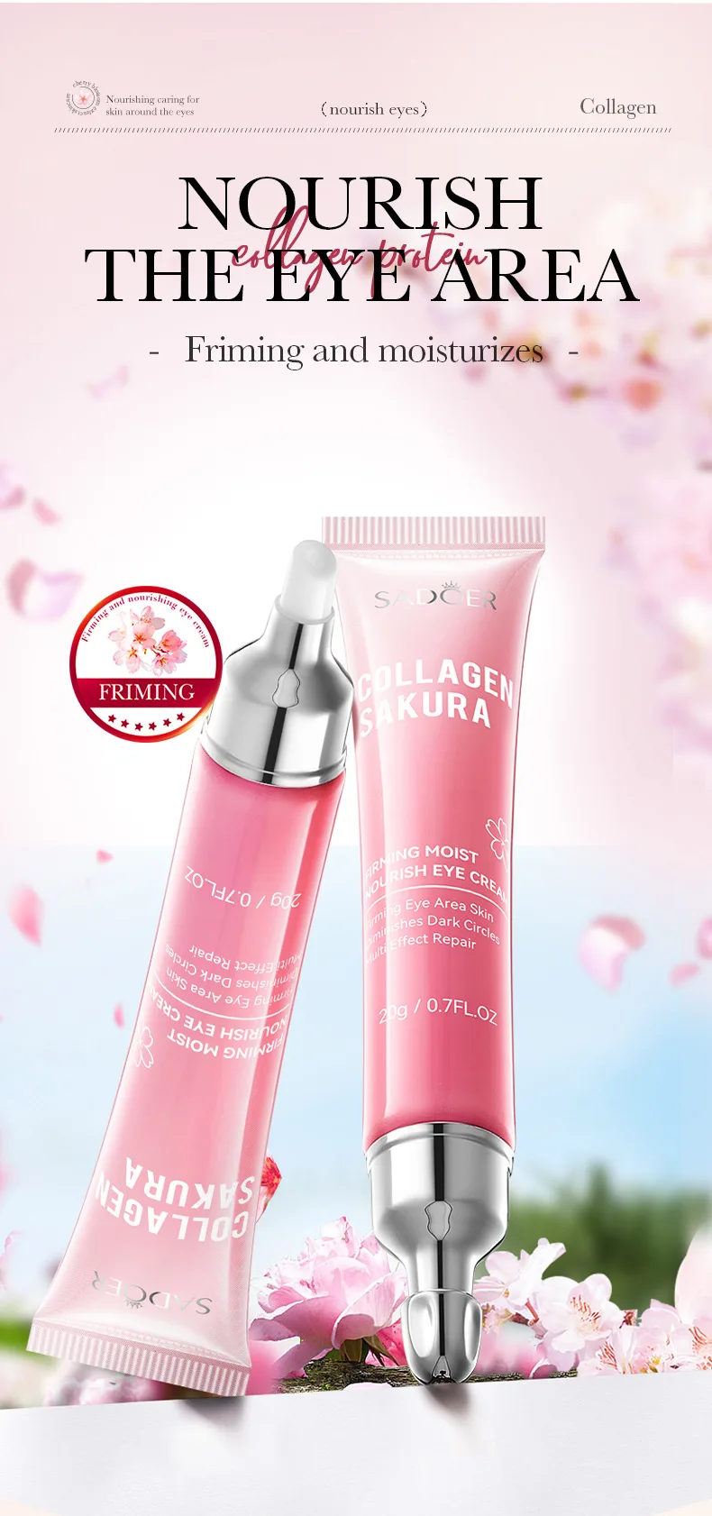 SADOER Sakura Collagen Eye Cream product information
