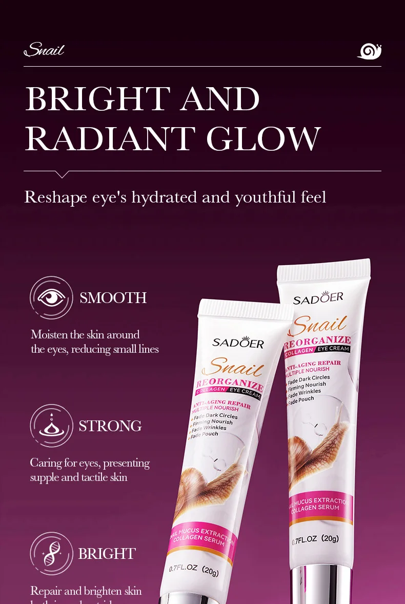 SADOER Snail Collagen Eye Cream product information