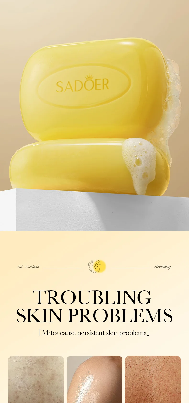 SADOER Sulfur Soap Bar product information