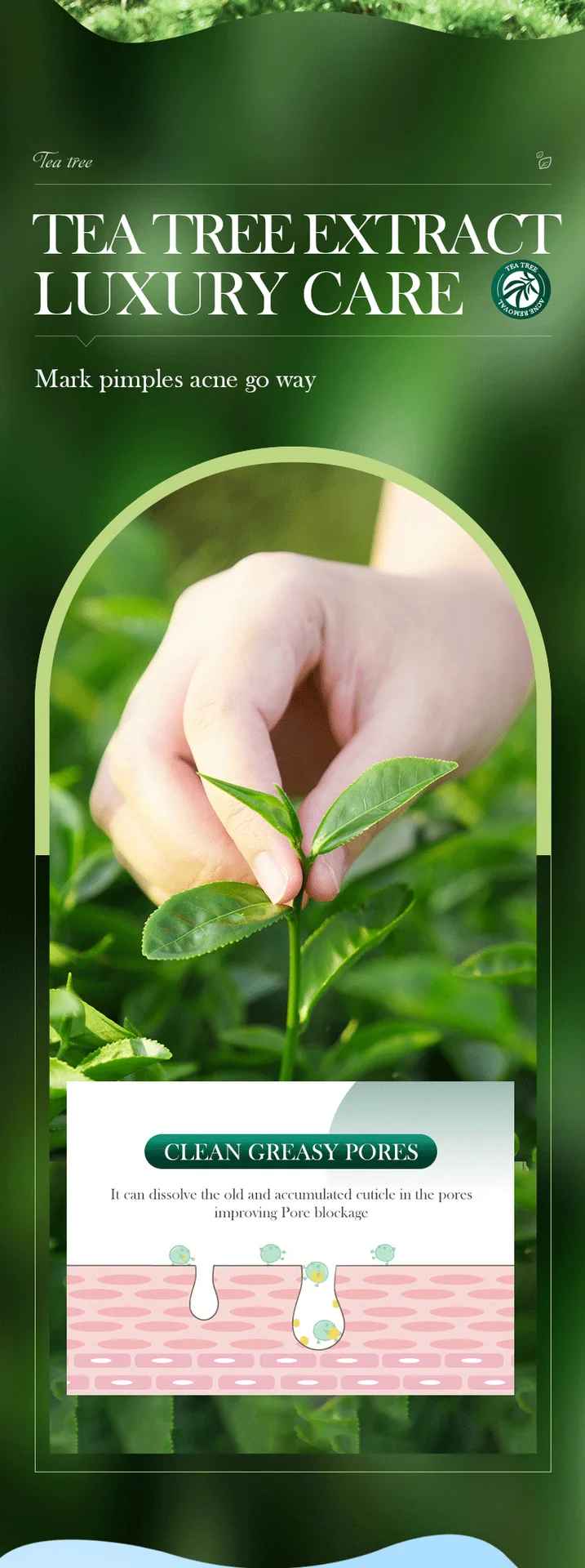 SADOER Tea Tree Anti-Acne Gel product information