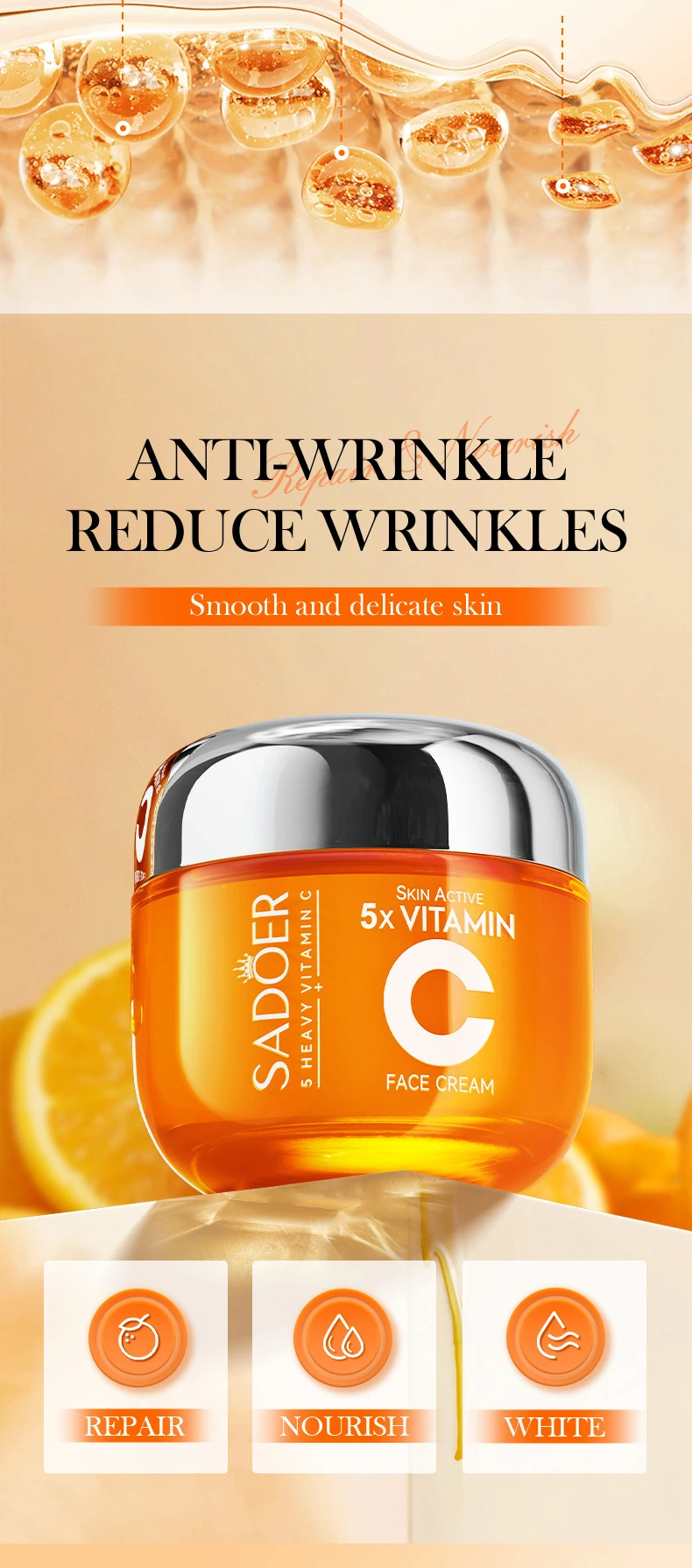 SADOER Vitamin C Face Cream product information