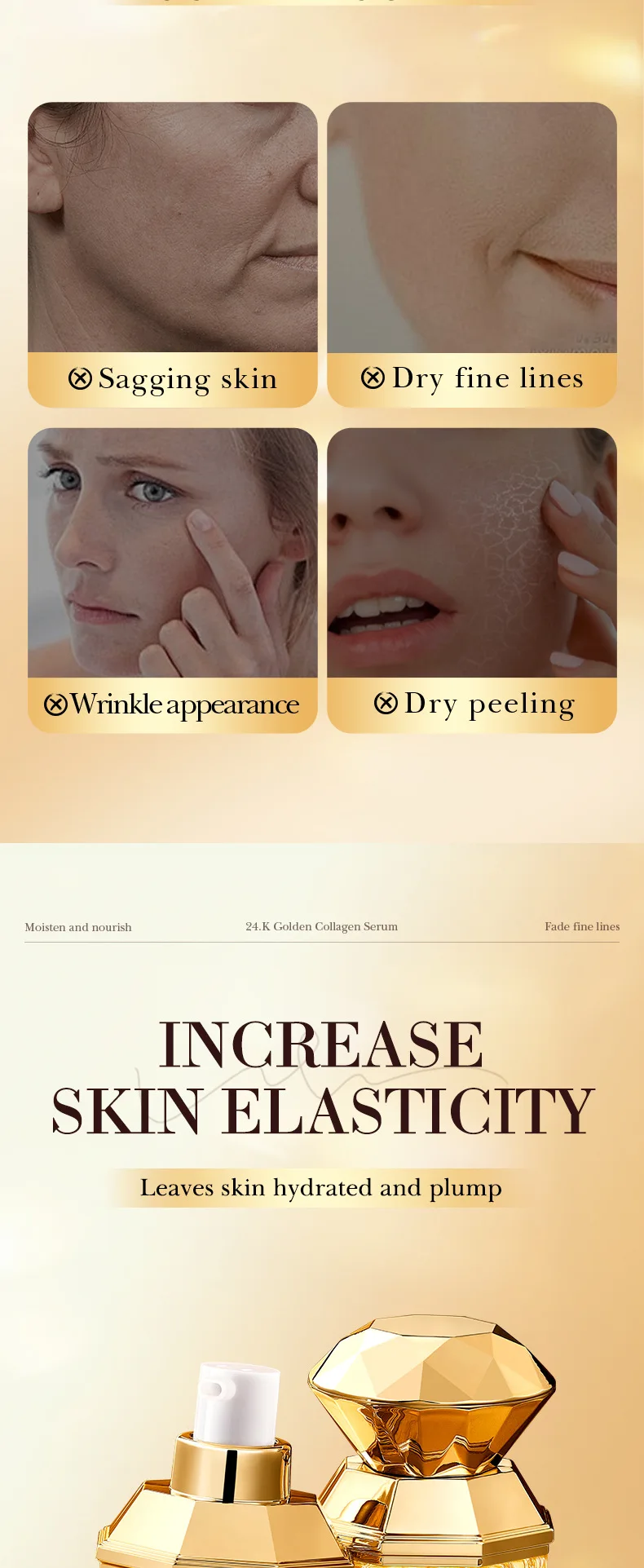 SADOER 24K Golden Collagen Serum product information