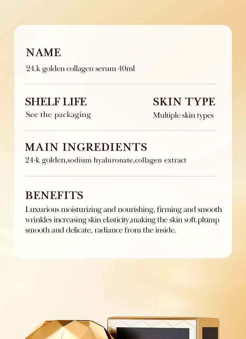 SADOER 24K Golden Collagen Serum product information