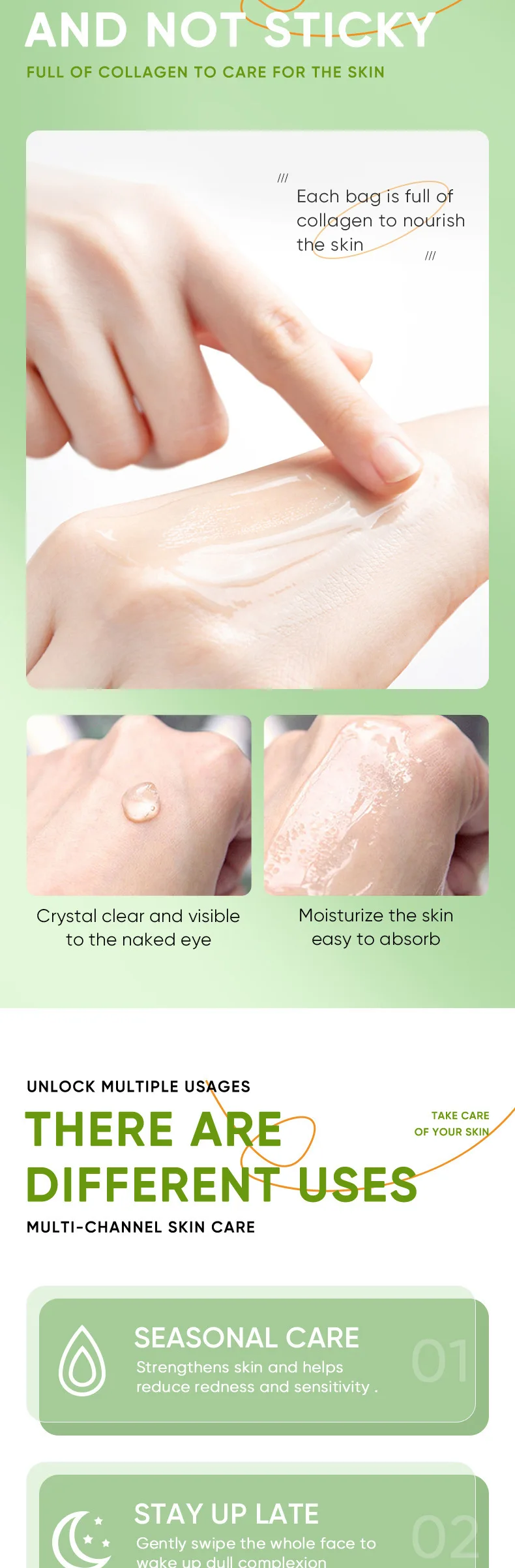 SADOER Aloe Vera Good Night Sleeping Face Mask product information