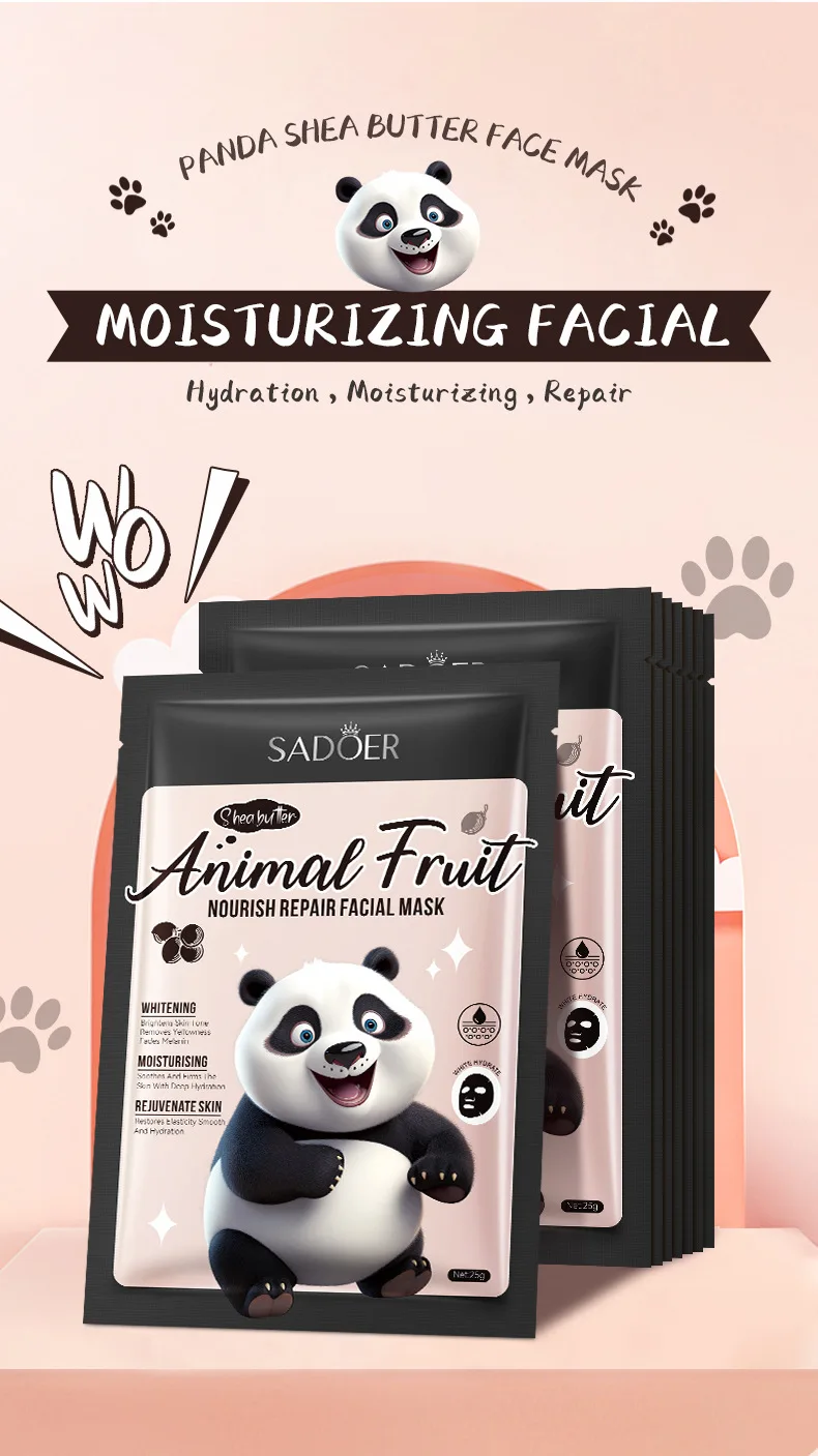 SADOER Animal Fruit Face Sheet Mask Set of 8 product information