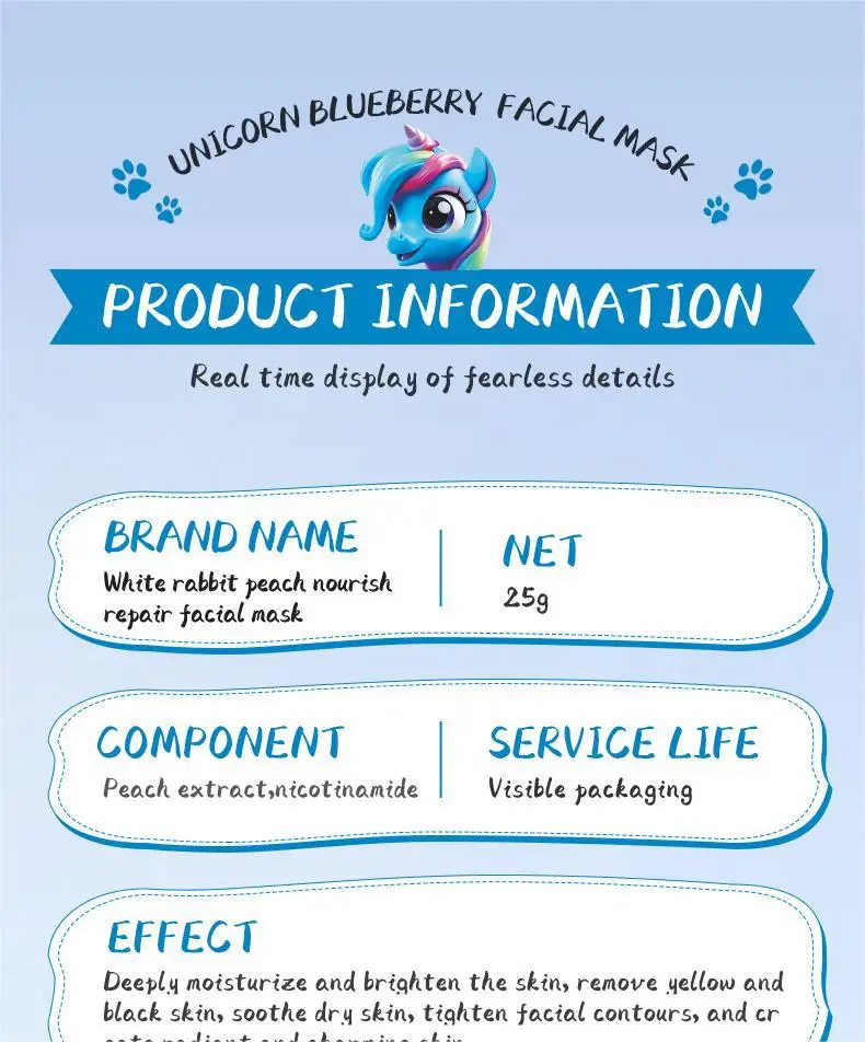 SADOER Animal Fruit Face Sheet Mask Set of 8 product information