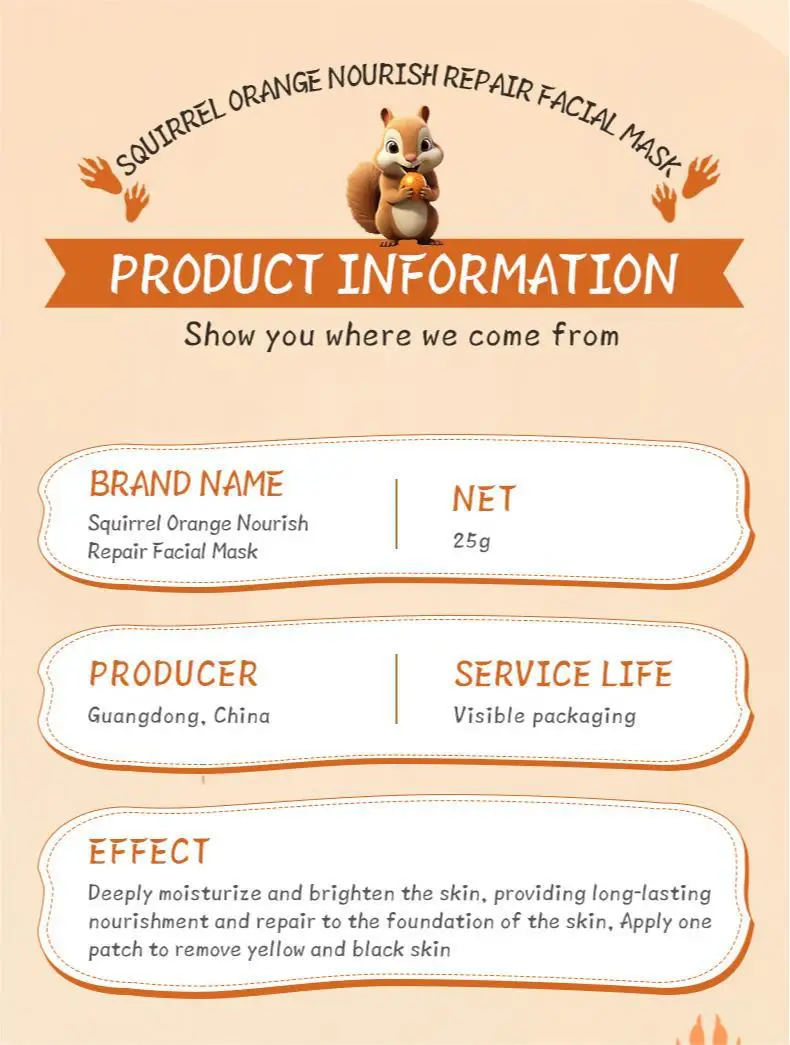 SADOER Animal Fruit Face Sheet Mask Set of 8 product information