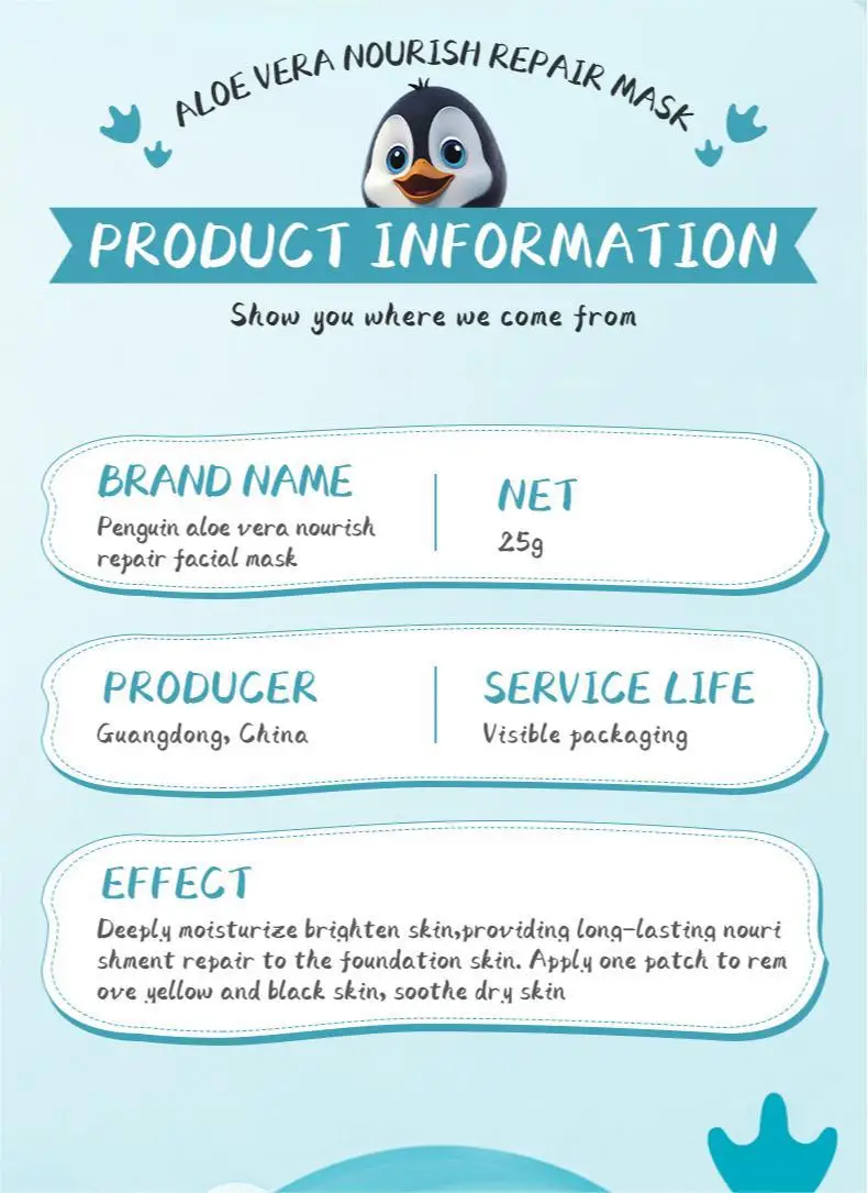 SADOER Animal Fruit Face Sheet Mask Set of 8 product information