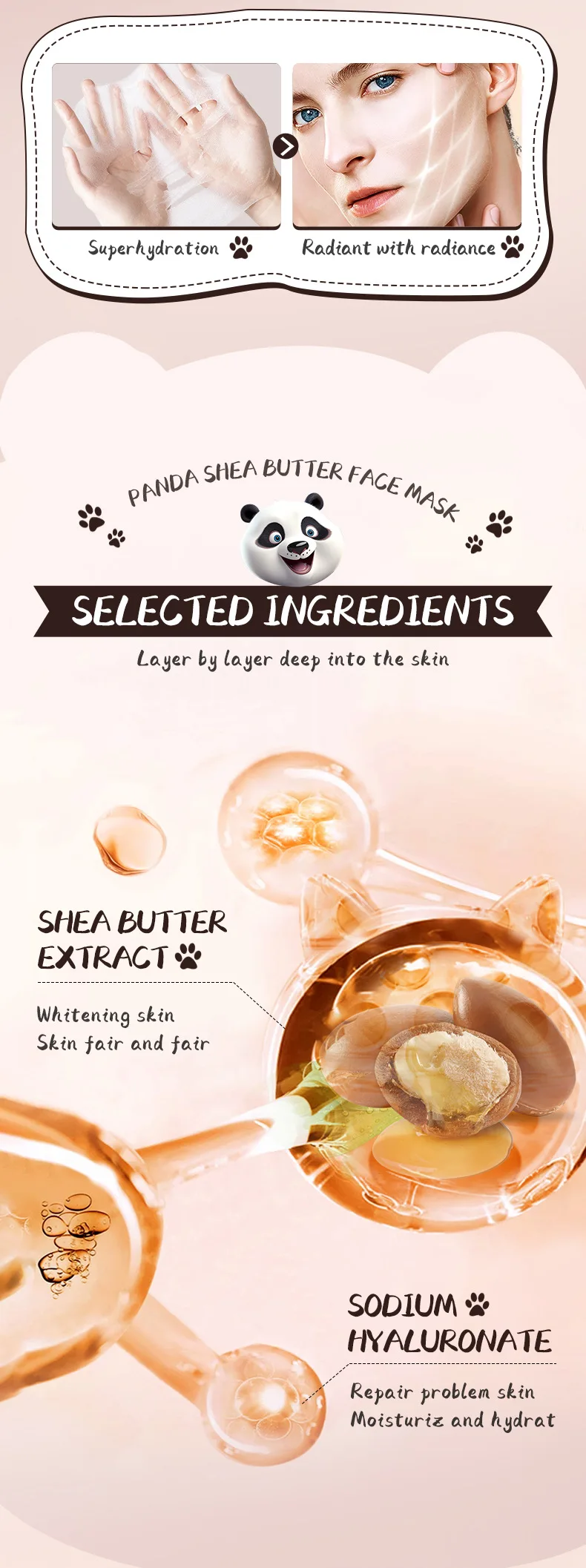 SADOER Animal Fruit Face Sheet Mask Set of 8 product information