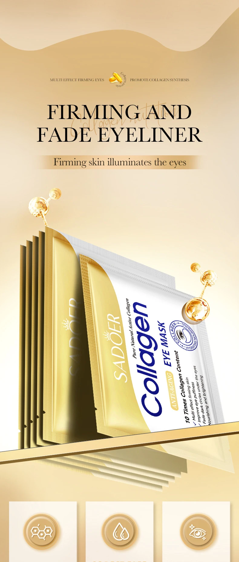 SADOER Collagen Eye Mask Patches product information