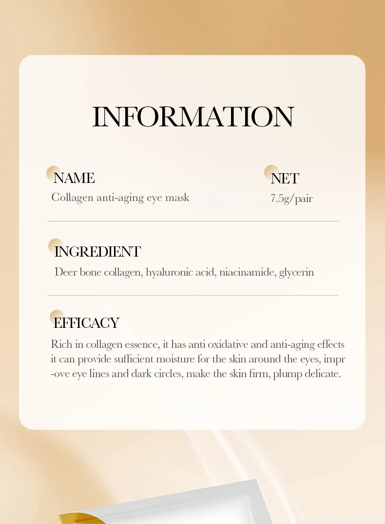 SADOER Collagen Eye Mask Patches product information