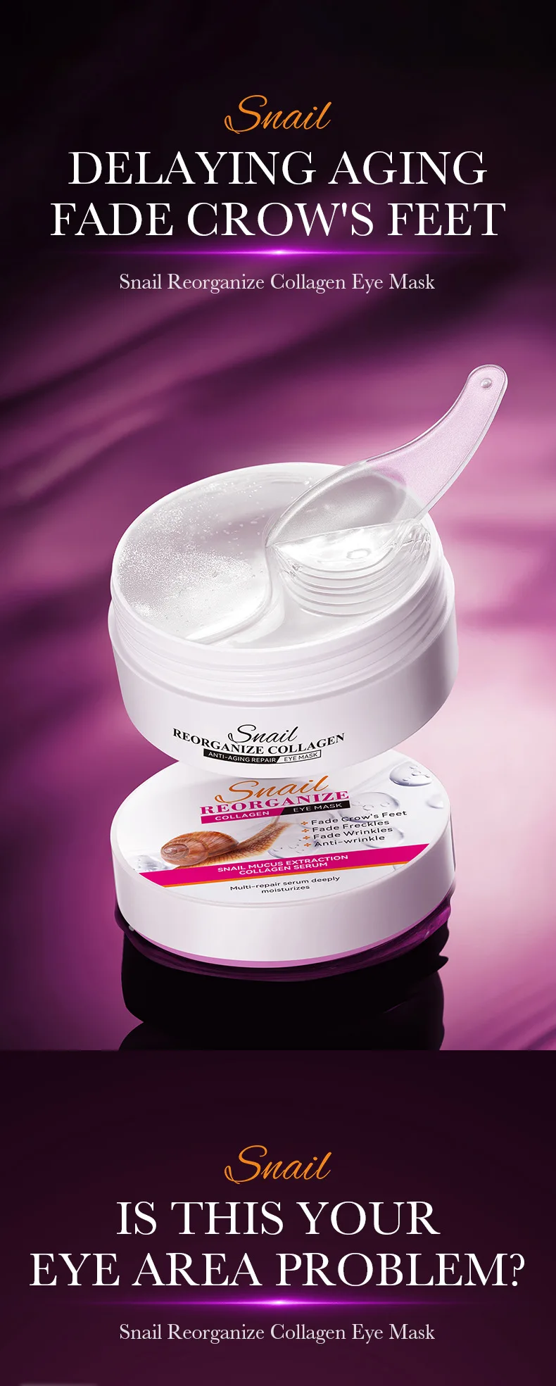 SADOER Snail Collagen Eye Mask Patches product information