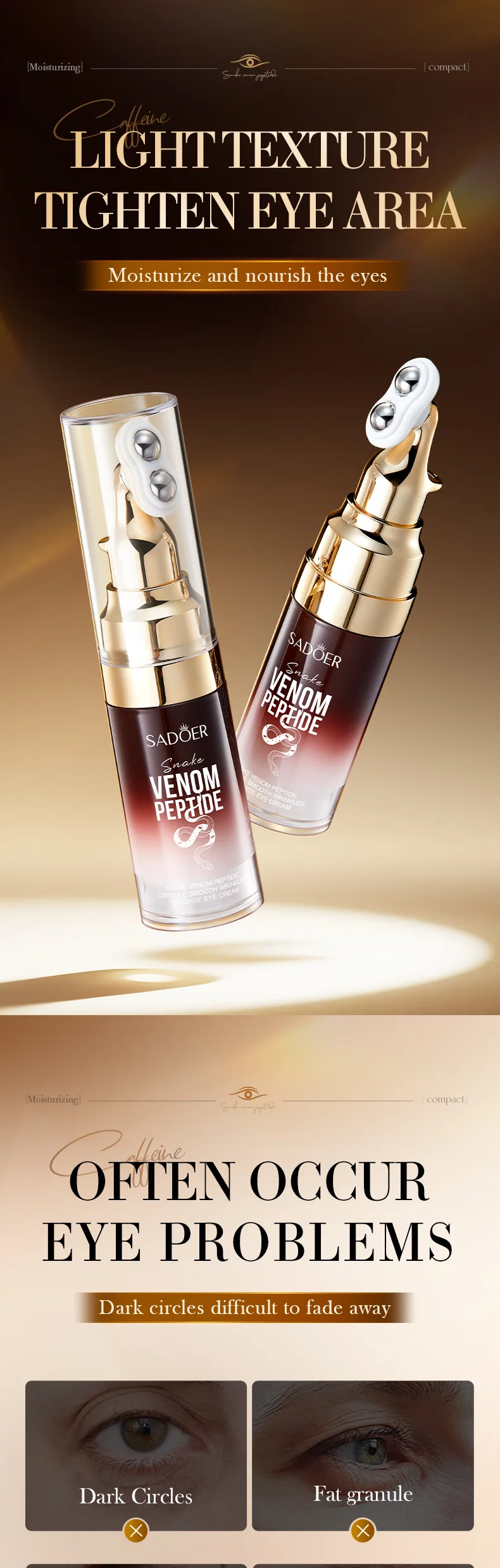 SADOER Snake Venom Peptide Eye Cream product information