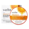 SADOER Vitamin C Eye Mask Patches white box and orange jar for brightening under-eye care.